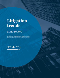 Litigation trends 2020 report cover