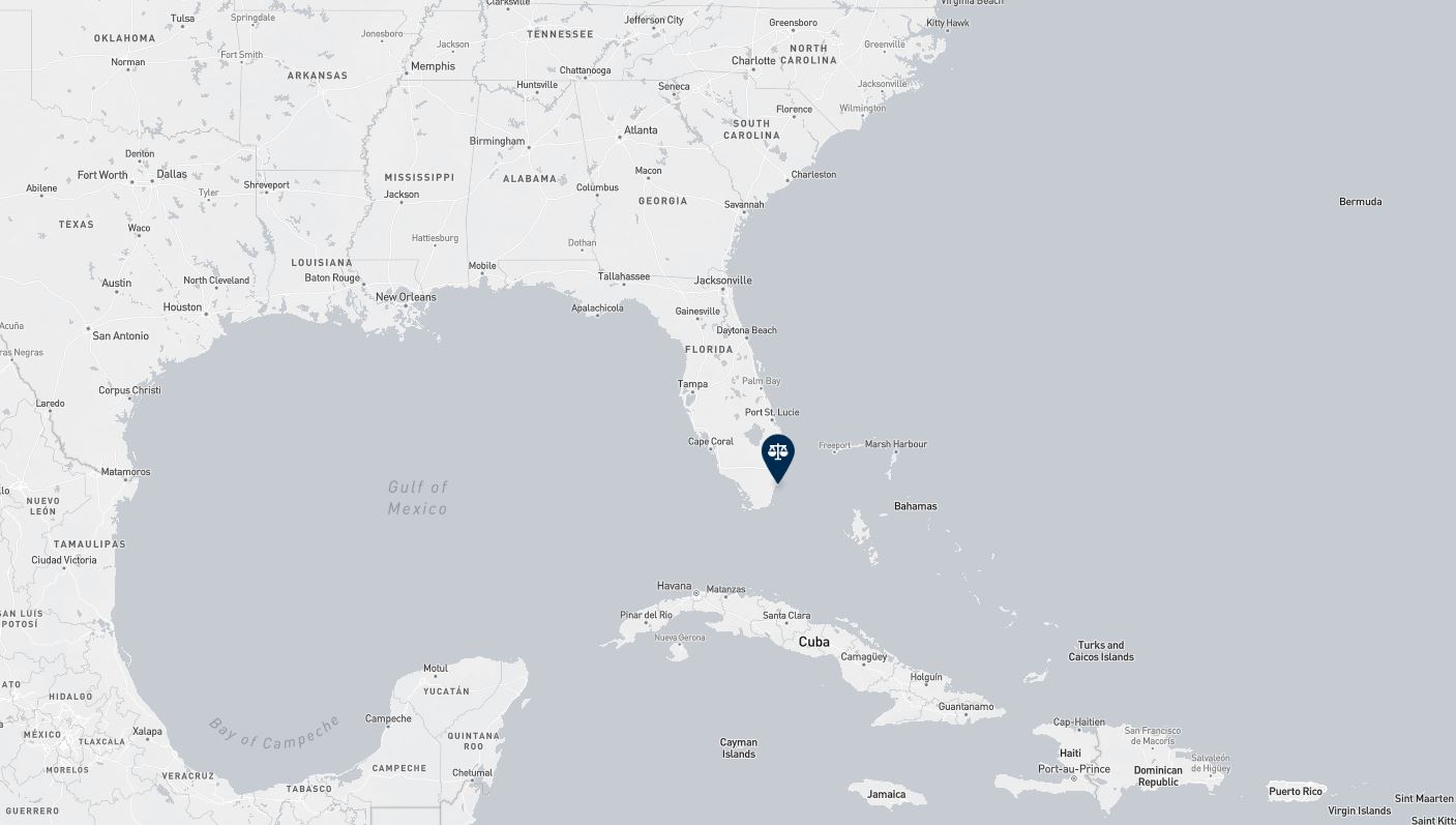 Project location marked on a map showing a section of the southern United States